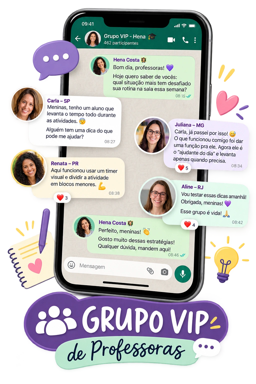 Grupo VIP de Professoras no WhatsApp